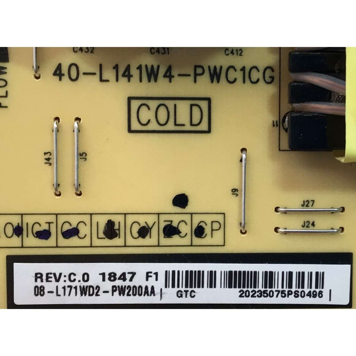 KIT DE TARJETAS PARA TV TCL / MAIN 08-SS65CUN-OC412AA / 40-MST10F-MAA2HG / FUENTE DE PODER 08-L171WD2-PW200AA / 40-L141W4-PWC1CG / T-CON LJ94-41735B / 18Y_RAHU11P2TA4V0.0 / PANEL LVU650NDEL / MODELO 65S423 - Imagen 4